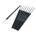 thumbnail image 4 of 9x Paint Brush Set Professional Fine Detail Art Nail Model Acrylic Brushes, 4 of 8