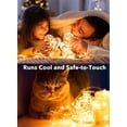 thumbnail image 3 of 24 Pack Fairy Lights Battery Operated - 7Ft 20 Led Mini String Lights Silver Wire Waterproof Firefly Starry DIY Lights for Bedroom Patio Wedding Party Christmas Decor (Warm White), 3 of 7