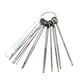 thumbnail image 1 of Juego de 14 limas para cejuela de puente de guitarra, herramienta de reparación de luthier, herramientas profesionales de metal para instrumentos, 1 of 8