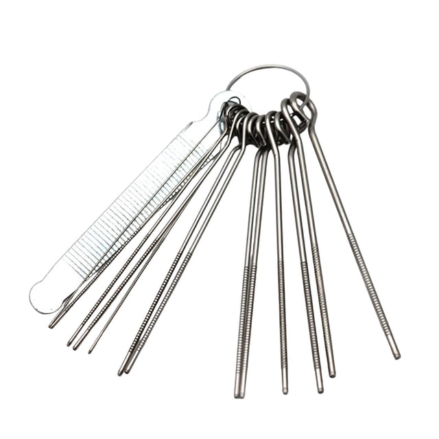 14 limas para ranurar cejuelas de guitarra, juego de limas para cejuelas de puente, herramientas para instrumentos de cuerda, material metálico, adecu