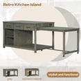 thumbnail image 5 of Retro style, expandable countertop - A functional kitchen island for rustic and modern kitchens, 5 of 6