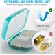 thumbnail image 2 of Organizador de pastillas Pastillero hermético Dispensador de pastillas grande Soporte para suplementos de viaje para el hogar Clasificador de vitaminas portátil Tamaño gigante 8 compartimentos Contenedor hermético de vitaminas Medicina diaria Sincero Electrónica, 2 of 5