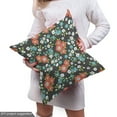 thumbnail image 4 of Ambesonne Spring Fabric by the Yard Upholstery, Flowers Bloom on Dark, 3 Yards, Charcoal Grey Multicolor, 4 of 4