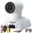 thumbnail image 1 of Panasonic Compact 4K PTZ, HDMI, USB, Streaming PTZ Camera (White) (AW-UE4WG) + Deluxe Cleaning Set + HDMI Cable + Velcro Straps -Base Bundle, 1 of 4