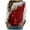 Red-B, variant on Christmas Fashion Drop Shoulder Sleeve Shirt for Women Snowflake Pattern Pullover Top Winter Casual Round Neck Long Sleeve Blouse Loose Comfortable Pullover Tops Blue-B M