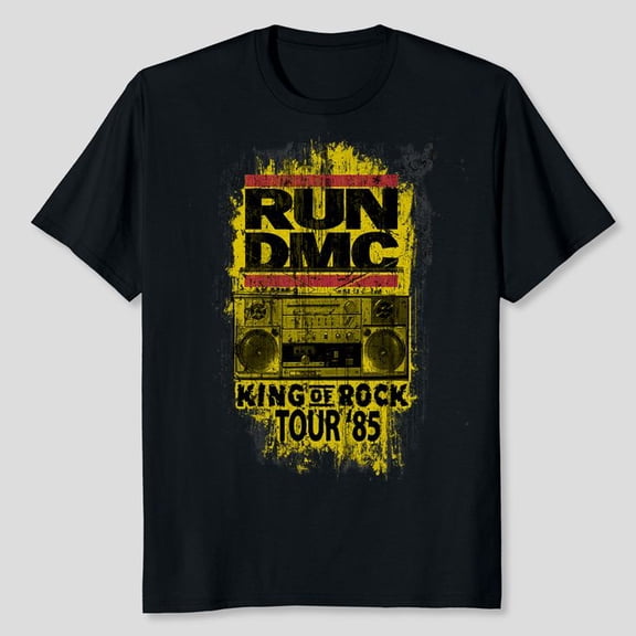 Run DMC Official King Of Rock Tour '85 T-Shirt Unisex, Sizes S-5XL, Tbun