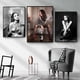 thumbnail image 5 of Pintura en lienzo de una estrella de cine sexy y caliente en blanco y negro, pósteres artísticos para el baño con una chica sexy fumando, imágenes de pared para decoración del hogar, 5 of 5