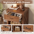 thumbnail image 4 of Noble House 4 Piece Queen Bedroom Set with Platform Bed, 2 Nightstands and Dresser, Walnut, 4 of 10