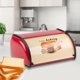thumbnail image 4 of Panera de hierro, caja para pan, contenedor de pan, soporte para pan, panera metálica rojo, 4 of 9