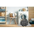thumbnail image 2 of Ahgly Company Machine Washable Indoor Round Transitional Charcoal Black Area Rugs, 4' Round, 2 of 7