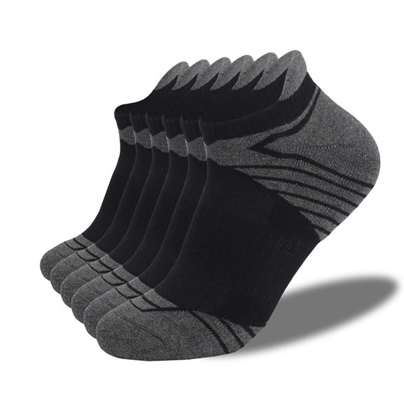 Gapacks Cotton Socks for Men Black - 6 Pack S Size, Cotton Breathable, Comfortable for Daily & Light Sports, Affordable Value Set