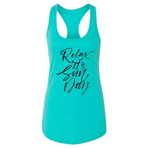 Relax, It's Sunday. Tank Women -Image by Shutterstock, Female Large