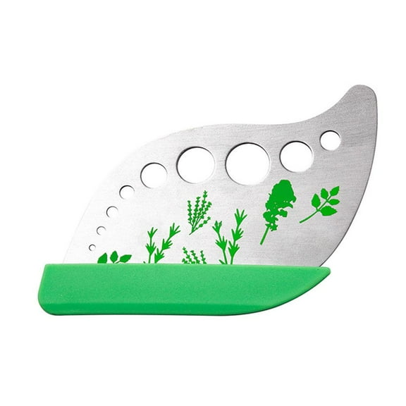 9-Hole Herb Stripper, 4.33 x 3.14 in, Effortlessly Remove Leaves from Stems, Perfect for Prepping Fresh Kitchen Herbs and Greens