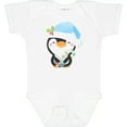 thumbnail image 3 of Inktastic Cute Christmas Penguin in Blue Hat Boys or Girls Baby Bodysuit, 3 of 5