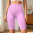 thumbnail image 6 of xfsWaSs Stretchy Workout Biker Shorts for Women Soft Yoga Shorts Tummy Control High Waisted Athletic Shorts Knee-Length Bottoms Activewear, 6 of 8