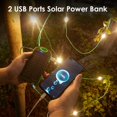 thumbnail image 6 of Solar String Lights Outdoor Camping Lights, Anpro 20.5Ft Solar Powered String Lights with 12LEDs, 7 Modes and Adjustable Brightness, Rechargeable Led Camping Lights for Decor Outdoor Hiking, 6 of 9