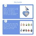 thumbnail image 1 of Becaristey Keychain Multipurpose Earring Decorations Daily Use Keyring Craftsmanship Girl Accessories Exquisite Women Pendent Blue Large Size 1Set, 1 of 6