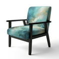 thumbnail image 3 of Designart « Turquoise Calme II » Fauteuil d'Appoint Rembourré à Paysage Abstrait Sarcelle - Fauteuil Moderne pour Salon, 3 of 7