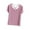 Pink, variant on Women's Short/Long Sleeve V Neck Criss Cross T-Shirt Tops