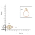 thumbnail image 4 of ANGARA Golden South Sea Cultured Pearl and Diamond Halo Ring in 14K Rose Gold for Women | June Birthstone, Birthday, Anniversary, Jewelry Gift for Women | Pearl Ring, 4 of 8
