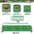 thumbnail image 4 of PIXHOTUL Football Theme Party Supplies Serve 40 - 162Pcs Plates Napkins Tablecloth Forks Set for Birthday Party Game Day Tailgate Football Party Decorations, 4 of 7