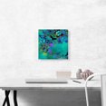 thumbnail image 2 of ARTCANVAS Teal Blue Butterfly Wings Insect Canvas Art Print - Size: 12" x 12" (0.75" Deep), 2 of 9