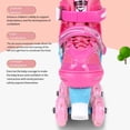 thumbnail image 4 of fastboy 2 Pcs Patins à Roulettes pour Enfants avec Lumières Colorées Protection Anti-Impact des Orteils style Paillettes Roses, 4 of 6