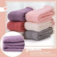 thumbnail image 4 of Womens Fuzzy Socks Slipper Soft Cabin Fleece Cozy Fluffy Stocking Stuffers Plush Winter Sleep Socks for Adult?Multicolor B (6 Pairs)?, 4 of 7