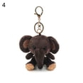 thumbnail image 2 of Shulemin Mini Elephant Plush Stuffed Doll Pendant Keychain Key Chain Holder Bag Decor,Dark Grey, 2 of 8