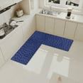 thumbnail image 7 of PONPRNGY Washable Corner Kitchen Mat, L Shape Rug for Island Table, Super Absorption Velvet Rugs for Floor, Skid Free Right/Left Corner Rug for Door, Bathroom, Living room, 7 of 7