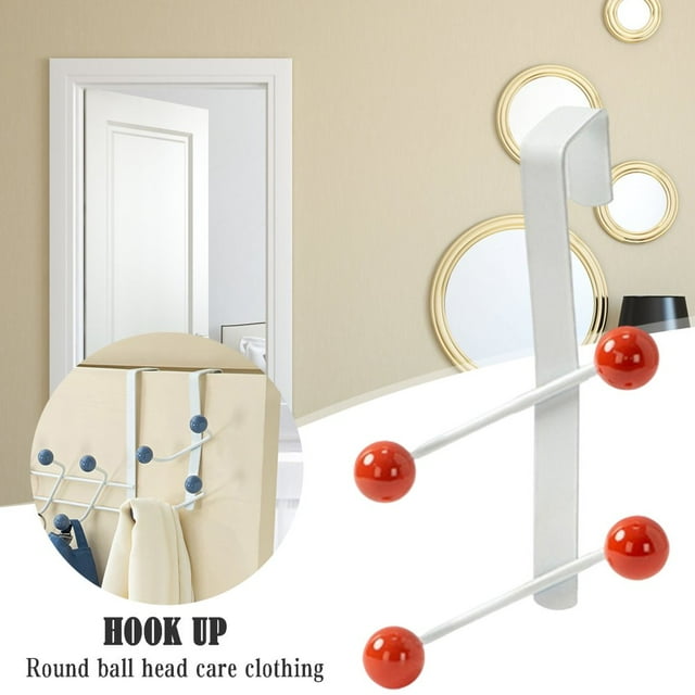 POINTERTECK Over the Door Hook Hanger Heavy-Duty Organizer Racks for Hanging Coats Towels Bags Robes