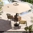 thumbnail image 4 of Gymax Parasol de Patio 7,5 Pi Parasol de Marché Extérieur Robuste avec Inclinaison à Bouton-Poussoir Beige, 4 of 10