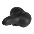 thumbnail image 4 of Asiento de bicicleta cómodo para mujeres y hombres, sillín de bicicleta ancho, cojín suave de repuesto para bicicleta con ajuste universal que absorbe Negro, 4 of 8