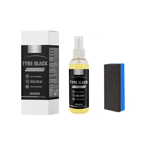 Tire BrightenerDelays AgingBrightens and Darkens Wheels Deconta Minates Polishes Coating ProtectsOil Maintenance 100ml