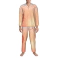 thumbnail image 3 of Fotbe The Sunset of Dandelion Pijama de Hombre con Estampado de Manga Larga, Conjunto de 2 Piezas, Ropa de Dormir Suave y Cómoda con Bolsillos-Medium, 3 of 7