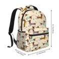 thumbnail image 2 of Easygdp Dachshund Dog Mochila Ergonómica Versátil para Laptop - Múltiples Bolsillos, Correas Ajustables, Unisex para Escuela, Viajes y Actividades al Aire Libre-One Size, 2 of 5