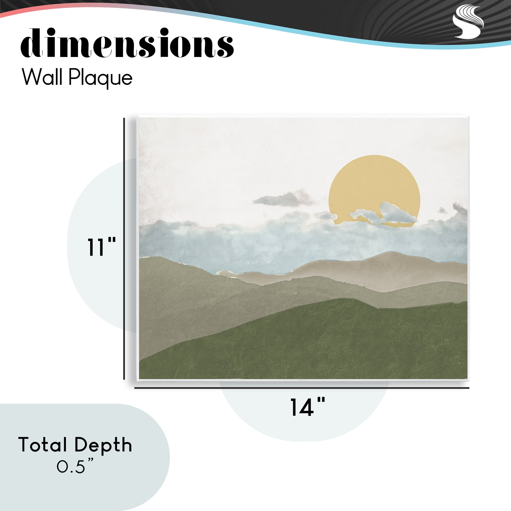Stupell Industries Earthen Dreams Sunrise Wall Plaque Art, design by Elizabeth Medley