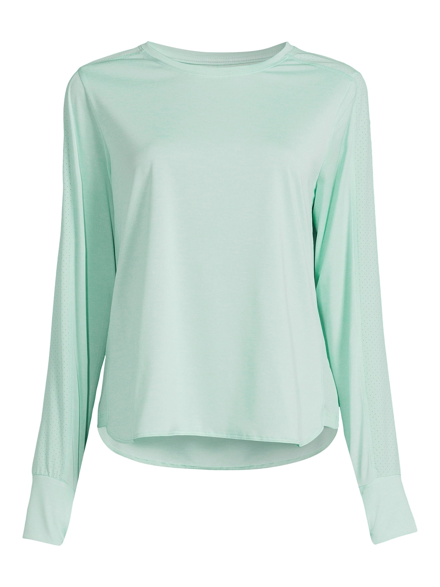 Avia Women's Performance Long Sleeves T-Shirt with Thumb-Hole Cuffs
