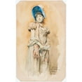 thumbnail image 2 of Jenny Nyström 16x24 Black Ornate Framed Double Matted Museum Art Print Titled: Woman in Bahytt (1885), 2 of 5