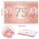 thumbnail image 2 of Fondo De Cartel De Feliz Cumpleaños Número 75 - 75 Suministros De Decoración Para Fiesta De Cumpleaños Para Mujeres O Hombres - Oro Rosa 4 X 6 Pies, 2 of 4
