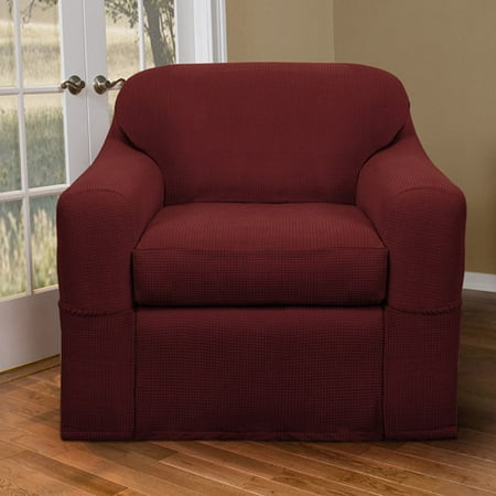 Maytex Reeves Stretch 2 Piece Chair Furniture Cover Slipcover