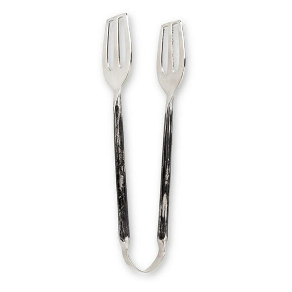 Abbott Collection AB-36-IRON-ICE 7 in. All Purpose Tong with Forge Handle, Antique Black