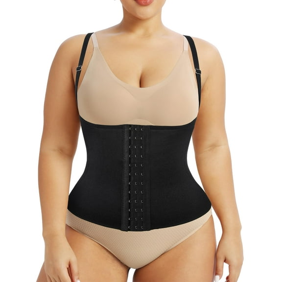 ANYFIT WEAR Plus Size Waist Trainer Vest for Women Shapewear Corset Body Shaper Tank Top with Adjustable Straps