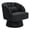 Black-Velvet, variant on GARVEE 360° Swivel Barrel Chair,Modern Barrel Teddy Fabric Accent Chair with Curved Back,Plush Cushion & Armrests for Living Room, Bedroom,Black