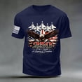 thumbnail image 4 of Patriotic Shirts for Men 250Th Anniversary Printed Men's Casual Polo T-Shirt 250 Years of Freedom Shirt American Flag Patriotic Clothes (Dark Blue,M), 4 of 6