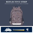 thumbnail image 5 of FORMRS Kids Backpack for School Unisex 17" Casual Bookbag Travel Daypack with Compartment Pockets, Pink Floral Horses Pattern, 5 of 7