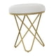 thumbnail image 5 of Taburete de tocador para maquillaje, reposapiés, suministros, taburete de tocador suave creativo moderno, silla de mesa lateral para dormitorio, sala Gris, 5 of 8