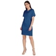 thumbnail image 4 of Inkmeso Womens Plain Shift Dress Short Sleeve Regular Fit Cotton Jersey Tshirt Dress, 4 of 7