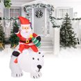 thumbnail image 4 of Santa  Bear Decoration, Waterproof Powerful Blower Christmas Inflatable Toy Wide Application Built In LED  For Party US Plug 100-240V, 4 of 8
