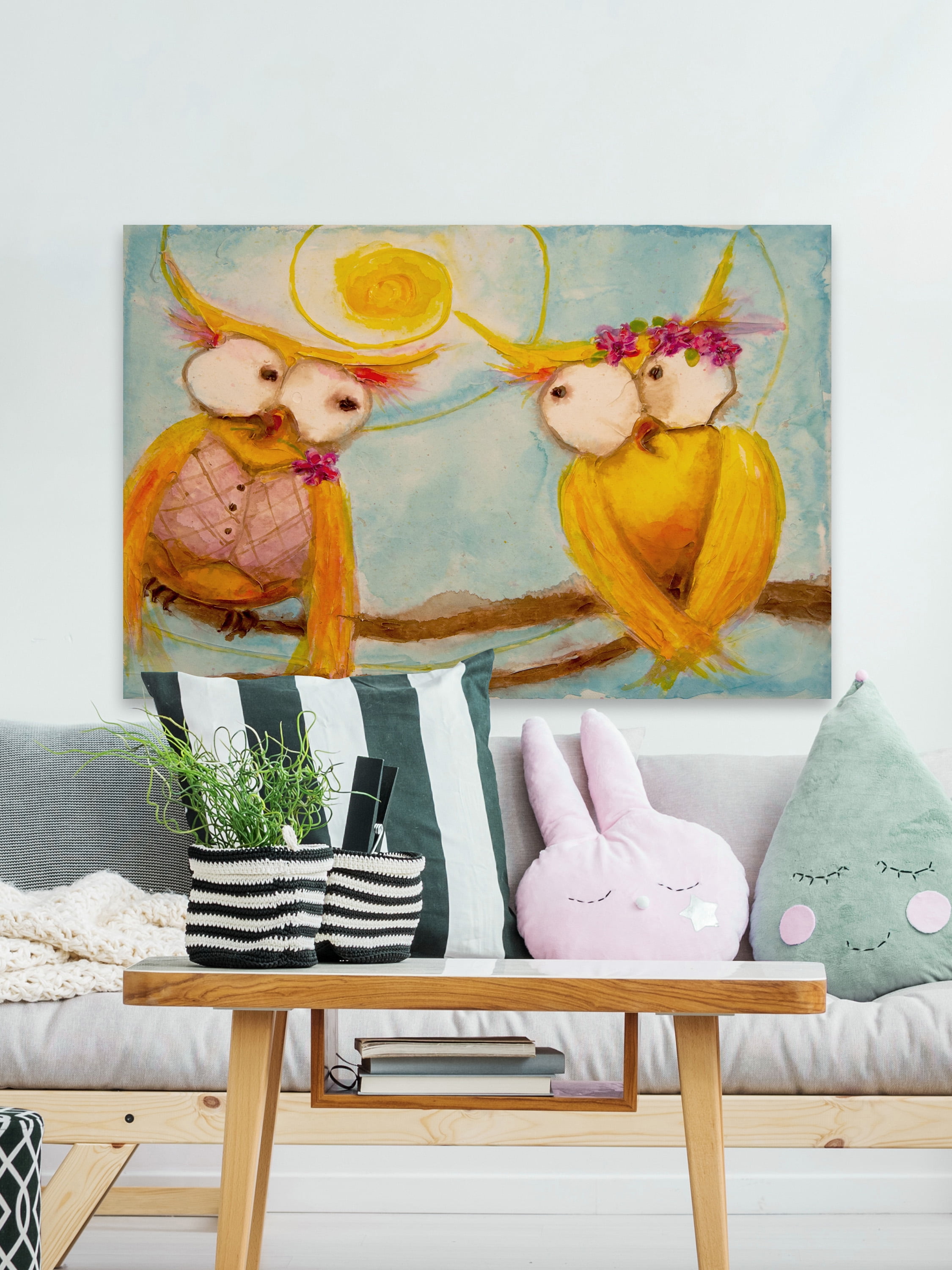 Marmont Hill Hoo’s Branch for Two Canvas Wall Art